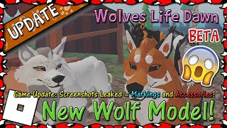 ROBLOX  Wolves Life Dawn BETA  New Wolf Model is OUT 26  HD [upl. by Anairt]