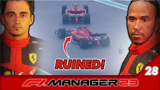 LECLERC IS INSANE F1 Manager 23  Lewis to Ferrari 28  Miami GP [upl. by Corvese]