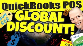 QuickBooks POS Give Global Discount [upl. by Winwaloe458]