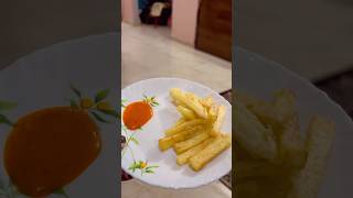 Ghar pe banaye french fries🍟🤤 nehabisht cookingfood pahadi pahadivlogger frenchfries snacks [upl. by Maryly]