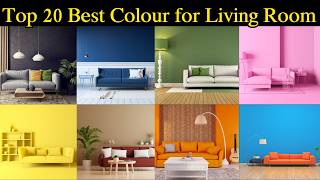 Top 20 living room two colour combination  Modern living room colour combination  hall colour [upl. by Aicilyt80]