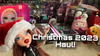 LIZZIE’S HUGE 2023 CHRISTMAS DOLL HAUL  Monster high Rainbow High Shadow and more [upl. by Onivla]