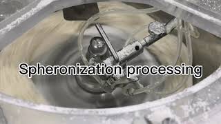 Extrusion spheronizati on of pharmaceutical pelletsgranulation processing [upl. by Akerehs]