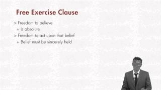 First Amendment lecture Free Exercise Clause  Part 1  quimbeecom [upl. by Izaak]