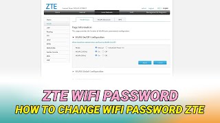 ZTE Wifi Password Change  How To Change Wifi Password ZTE F670L [upl. by Giorgi]