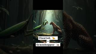 Wild SPEED Showdown Cheetah vs Grasshopper [upl. by Gazo]