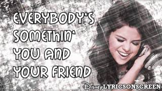 Selena Gomez amp The Scene  Spotlight Lyrics Video HD [upl. by Risley]