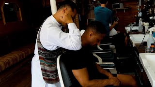 Barber Chair Massage  King ASMR [upl. by Vladi]