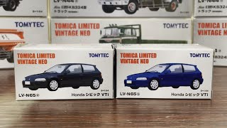 TOMYTEC TOMICA LIMITED VINTAGE NEO TLVN LVN65ab HONDA CIVIC VTi [upl. by Negris]