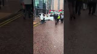 BBC Salford ProPalestinian protest 22nd September 2024 salford protest gaza Palestine bbc [upl. by Lesab]