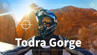 Todra Gorge  Tinghir to the Sahara Desert Morocco Solo ADV Motorcycle in the Atlas S1 Ep4 [upl. by Siffre]