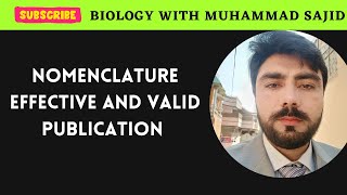 ICBN  Nomenclature Effective and Valid Publication TYPIFICATION biologywithmuhammadsajid [upl. by Fifi]