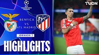 HIGHLIGHTS  Benfica vs Atlético de Madrid  UEFA Champions League 2425  TUDN [upl. by Haziza]