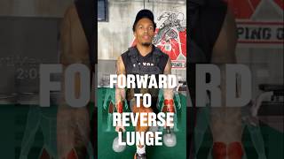 Forward To Reverse Lunge ￼ ￼ Advance Variation speed strength hamstrings lunges quads [upl. by Bilski]