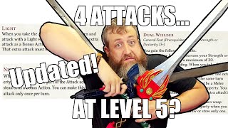 ALL THE ATTACKS Light Nick and Dual Wielder in DampD 5e 2024  Nerd Immersion [upl. by Kreiner921]