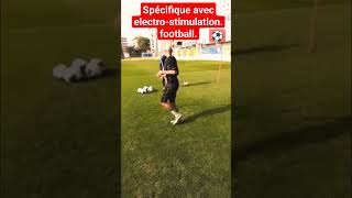 Exercice au poste et spécifique avec utilisation électrostimulation Football [upl. by Teodoor]