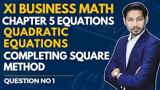 37 Completing Square Method Quadratic Equations  Quadratic Equation by Completing Square [upl. by Fasta]