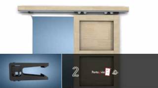 Porta scorrevole esterno muro faidate interior sliding DIY door [upl. by Aubree367]