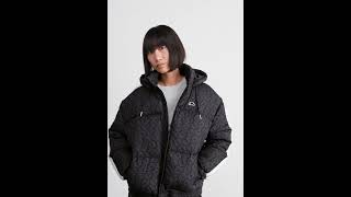 ELLESSE Hondo Padded Winter Jacket Hooded Shiny Black Women  Zalando [upl. by Apfel]