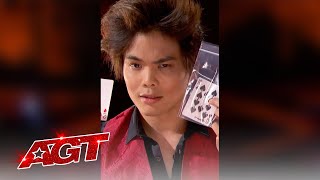 Shin Lim  AMAZING AGT Magic  Shorts [upl. by Amarillas]