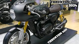 Finally Triumph THRUXTON 400 New Model Bike 2024 Here  Launch Date  Price amp Features  Performance [upl. by Anauqahs]