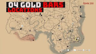 4x Gold Bars  2000 Treasure Map Locations  RDR2 [upl. by Elahcim]