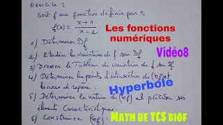 les fonctions numeriques methode simple pour construire un hyperbolemath de tcs biof [upl. by Ongun]