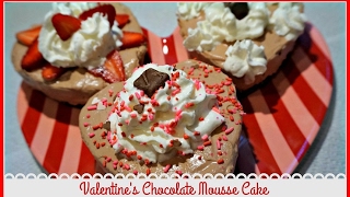 How to Make a Valentines Chocolate Mousse Cake [upl. by Fauman]