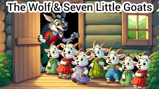 THE WOLF amp SEVEN LITTLE GOATS  English story for kids with morals  Fairy tales for kids in English [upl. by Jochebed584]