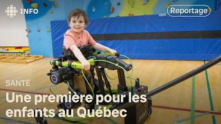 Un exosquelette robotisé pour aider les enfants à marcher [upl. by Odelle]