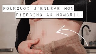 pourquoi jenlève mon piercing au nombril  vlogmars 9 [upl. by Delanty]