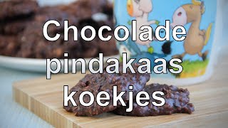 Chocolade pindakaas koekjes recept [upl. by Gudrin]