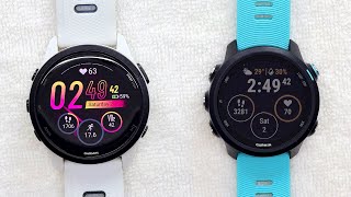 Garmin Forerunner 265 vs 245 Music  Comparison Review [upl. by Ifen]