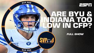 CFP Rankings Reaction amp NFL Week 9 Recap Indiana amp BYU TOO LOW  A Clear Top 3 in the AFC  SVPod [upl. by Endys784]