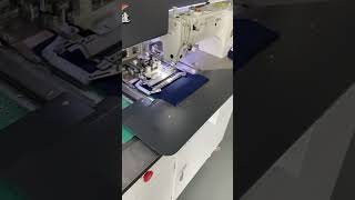 LingFeng Fully automatic pocket welting machine manufacturing factory sewing machinesewing [upl. by Nomis]