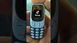 Mini button phone tiktok video mini moniphone phone funnyvideo foryou [upl. by Uella133]