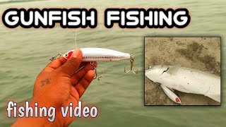 gunfish best🎣fishing lures rawas fishing  baramundi kingfisher  YouTube boat ⛵ fishing video [upl. by Bryana]