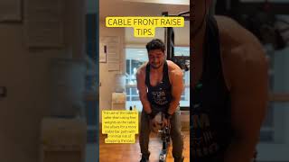 CABLE FRONT RAISEshoulderworkout gymworkout fitness trainerviralvideo shorts [upl. by Lrat10]