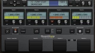 Quantiloop 2  iOS Live Quantizing Looper App Preview  PROMO [upl. by Lilly]