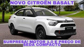 Novo Citroën Basalt SUV Cupê com Motor 10 Aspirado Vale a Pena [upl. by Mazur828]