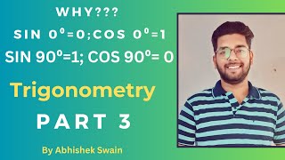 Sin 0 Cos 0  Sin 90 amp Cos 90 Values Explanation Part 3  Abhishek Sir trigonometry matricexam [upl. by Happ899]