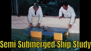 “ SEMISUBMERGED SHIP STUDY ” 1960s US NAVY SHIP HULL DESIGN RESEARCH FILM XD12544 [upl. by Assener764]