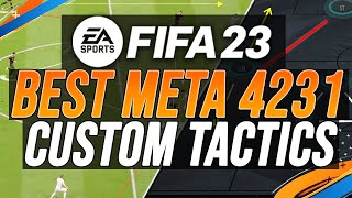 Why 4231 is the Most META formation to give you wins TACTICS amp INSTRUCTIONS  FIFA 23 [upl. by Dalohcin]