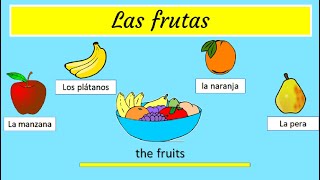 Learn how to pronounce fruits in Spanish [upl. by Zaob]