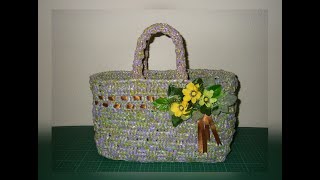 Making Plarn Bags Pattern 11 [upl. by Enitram]