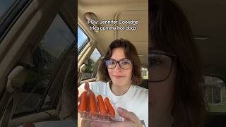 Jennifer Coolidge tries a GUMMY hot dog 🌭😭 [upl. by Nnil]