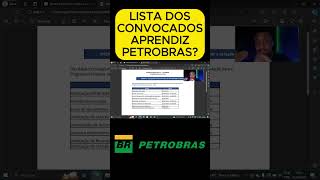 LISTA CLASSIFICADOS JOVEM APRENDIZ PETROBRAS [upl. by Anair]