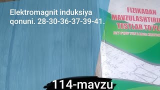 114mavzu Elektromagnit induksiya qonuni 283036373941 [upl. by Aonian]