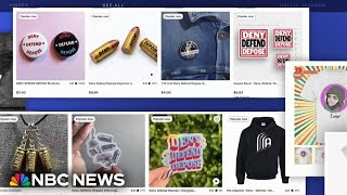 Online sellers flooded with merchandise of UnitedHealthcare CEO shooting suspect [upl. by Ariet]