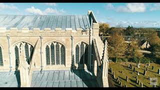 Fotheringhay Church  The Jewel of Northamptonshire  Best aerial content of this structure [upl. by Ahsias]